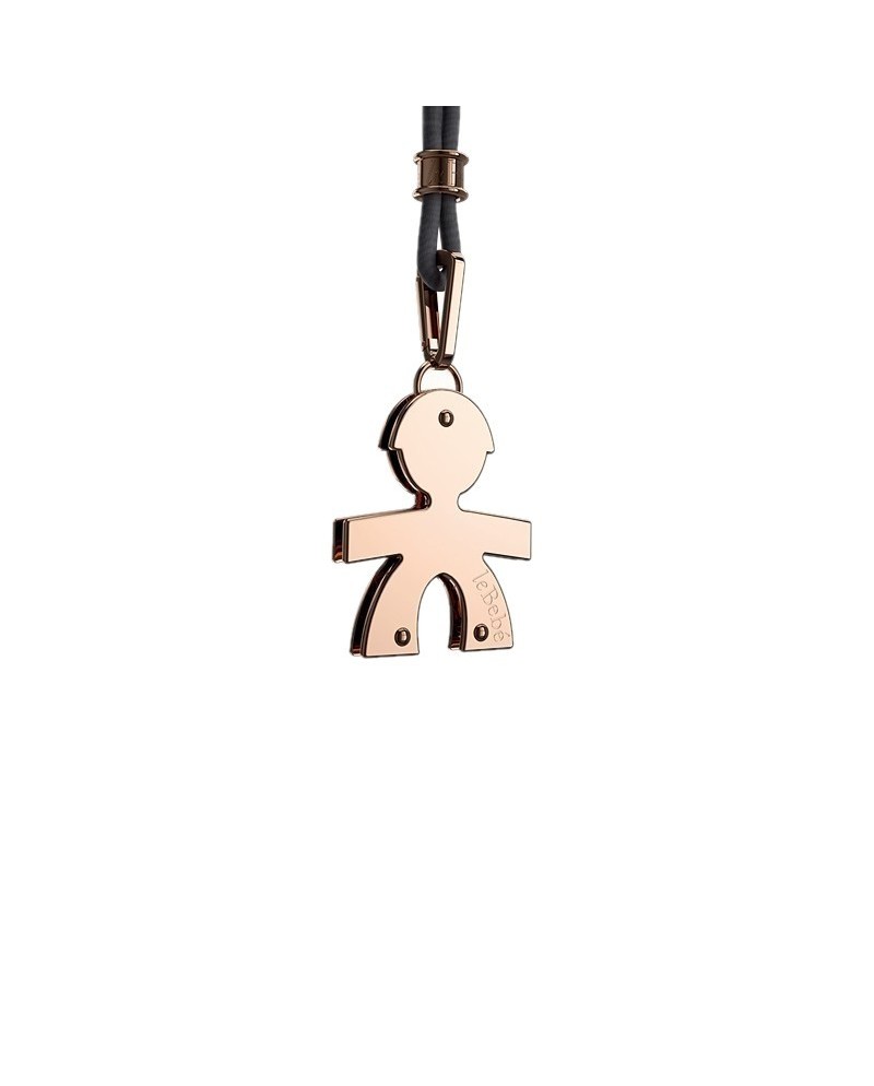 Le Bebé jewelery boy pendant in rose gold with cord LBB 005