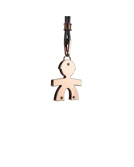 Le Bebé gioielli ciondolo maschietto in oro rosa con cordino LBB 005