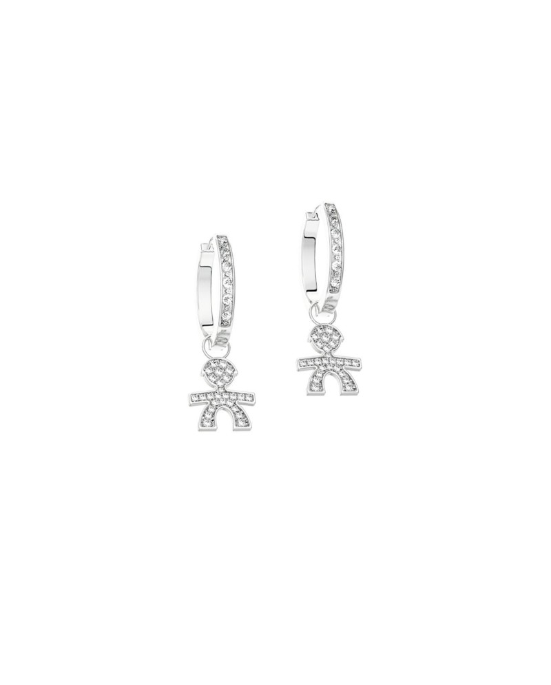 Le Bebé jewels hoop earrings Maschietto gold and diamonds LBB 058