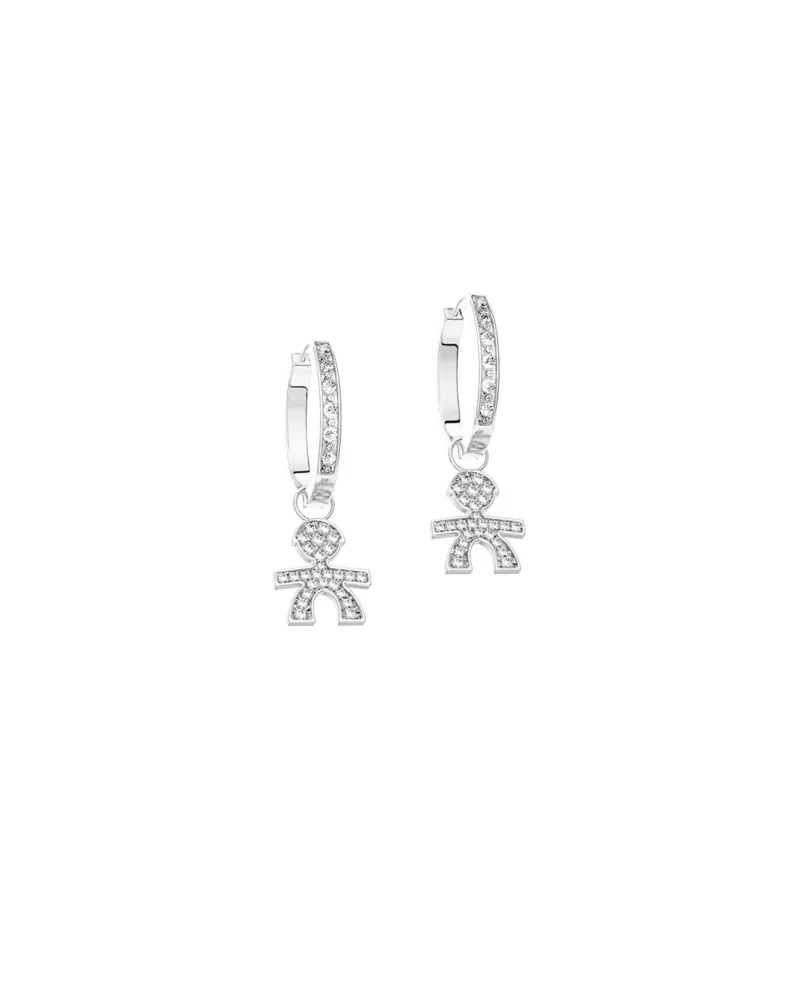 Le Bebé jewels hoop earrings Maschietto gold and diamonds LBB 058