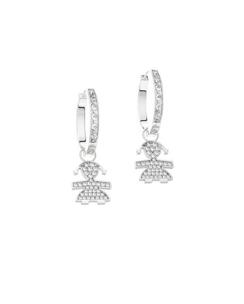 Boucles d'oreilles créoles en or et diamants Le Bebé Jewels LBB 059 pour filles