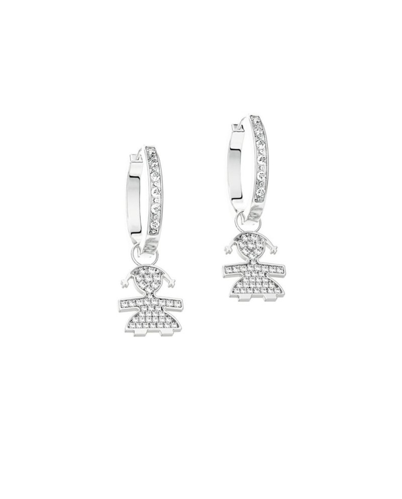 Boucles d'oreilles créoles en or et diamants Le Bebé Jewels LBB 059 pour filles