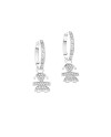Boucles d'oreilles créoles en or et diamants Le Bebé Jewels LBB 059 pour filles