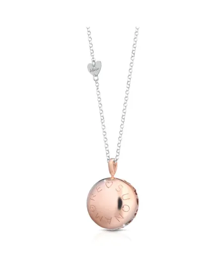 Le Bebé Suonamore Le Lune Pendant in Rose Gold Plated Silver with Necklace