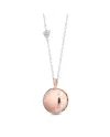 Le Bebé Suonamore Le Lune Pendant in Rose Gold Plated Silver with Necklace