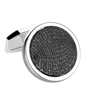 Gemelli Zancan Cosmopolitan in Argento con Rodiatura Nera e Lucida