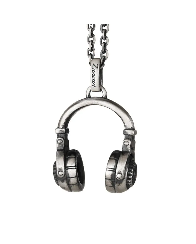 Collana da Uomo Zancan Vintage in Argento con Pendente Cuffie | Gioielleria  Casella | Collane