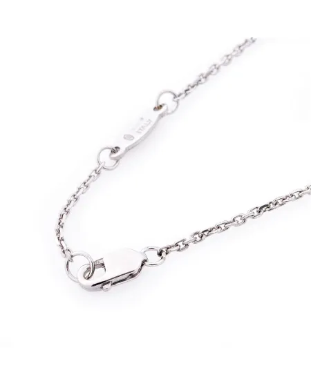 Chapelet spirituel Zancan pour homme en argent avec spinelles noires