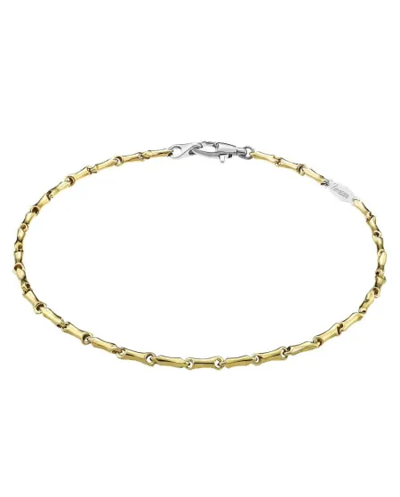 Zancan Insignia Men's Bracelet in Yellow and White Gold