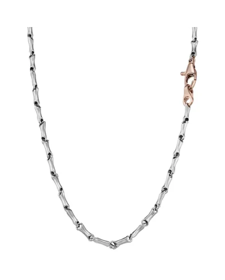 Collana da Uomo Zancan Insignia in Oro Bianco e Rosa
