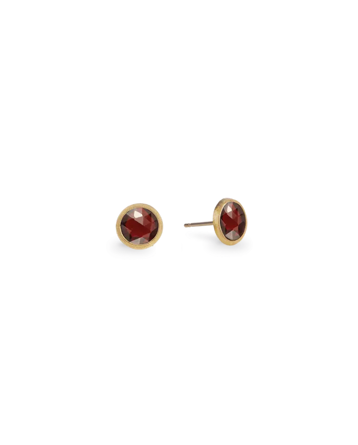 Boucles d'oreilles Marco Bicego Jaipur en or jaune avec grenat
