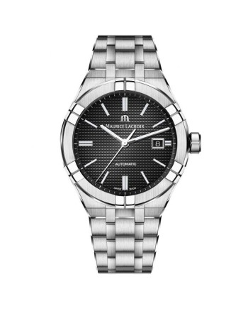 Montre Maurice Lacroix Aikon Automatique 42 mm avec cadran noir et bracelet en acier
