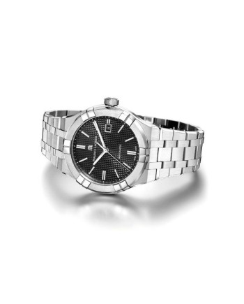 Orologio Maurice Lacroix Aikon Automatic 42 mm con Quadrante Nero e Bracciale in Acciaio
