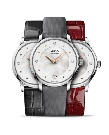 Orologio da Donna Mido Baroncelli Lady Day & Night con Quadrante in Madreperla Bianca e Diamanti