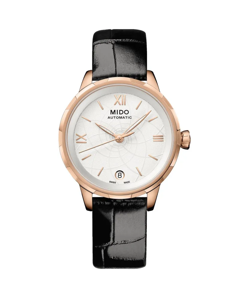 Orologio da Donna Mido Rainflower con Quadrante Bianco e Cinturino in Pelle  | Gioielleria Casella | Orologi automatici