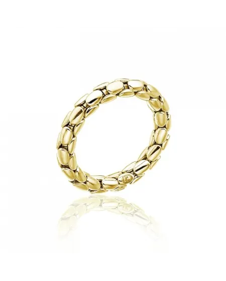 Bague Chimento Stretch Spring flexible en or jaune