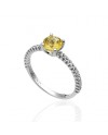 Bague Chimento Candies en or blanc avec diamants blancs et citrine
