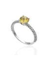 Bague Chimento Candies en or blanc avec diamants blancs et citrine