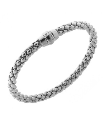 Bracelet Chimento Stretch Classic en or blanc et diamants blancs