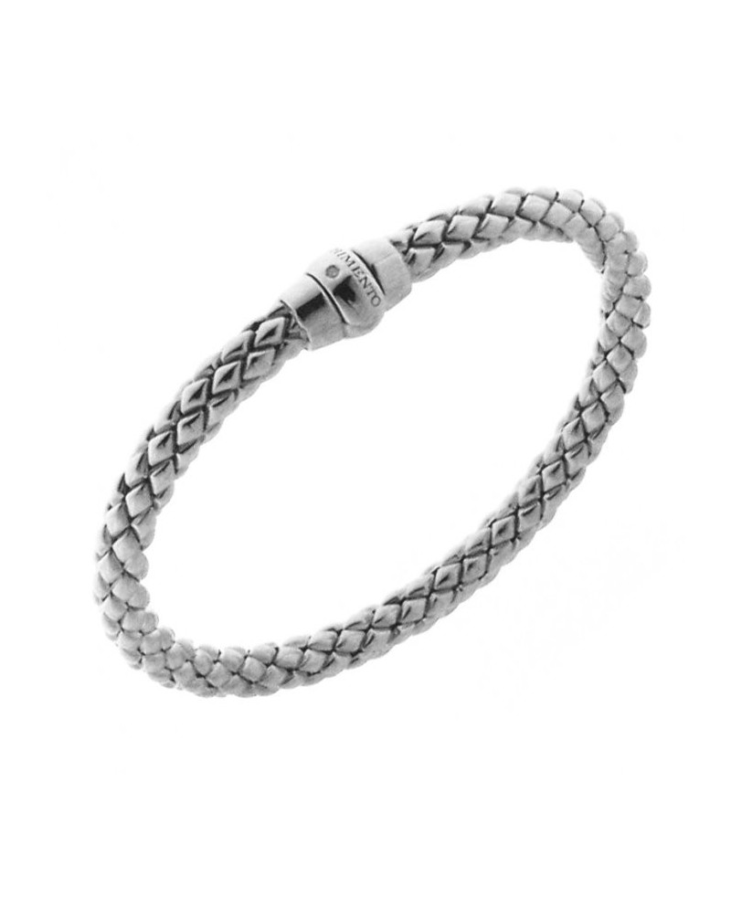 Chimento Stretch Classic Bracelet in White Gold and White Diamond