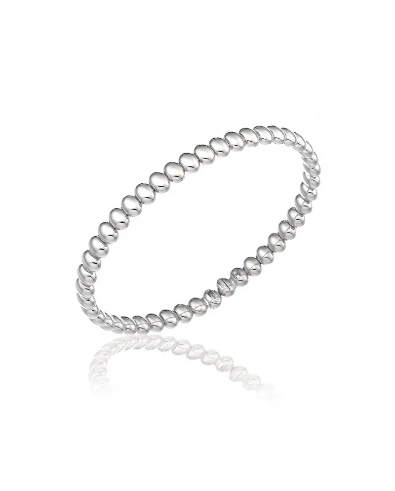Rigid Chimento Bracelet Water Armillas in White Gold