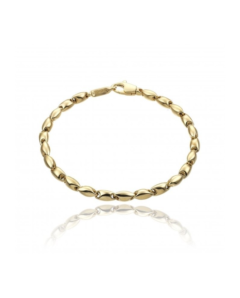 Chimento Tradition Gold Bamboo Classic Domed Bracelet in Yellow Gold