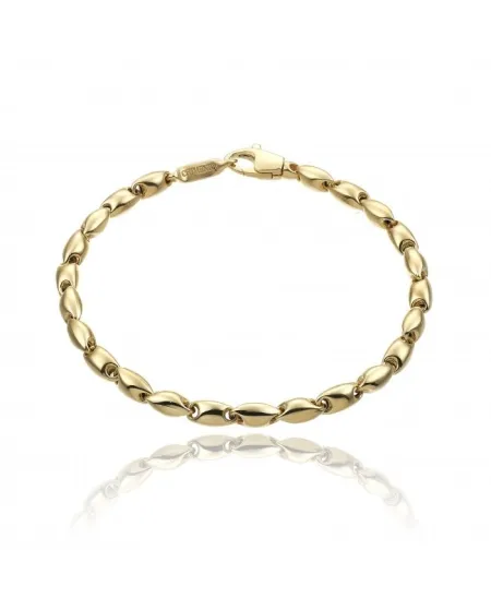 Chimento Tradition Gold Bamboo Classic Domed Bracelet in Yellow Gold