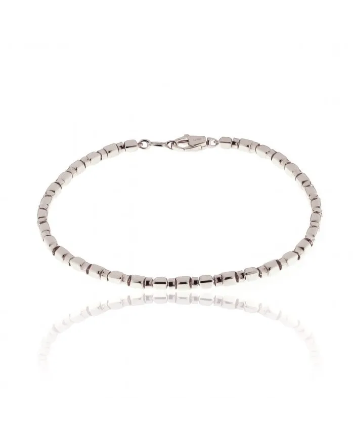 Bracciale Chimento Accenti in Oro Bianco 20 cm