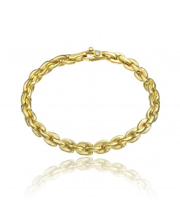 Chimento Tradition Gold Accents Bracelet in Yellow Gold with White Diamond