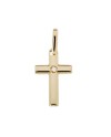 Croce Chimento Tradition Gold Immagini Sacre in Oro Giallo con Diamante Bianco