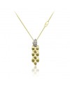 Collana Lunga Chimento Double Mosaico in Oro Giallo e Oro Bianco con Diamanti Bianchi