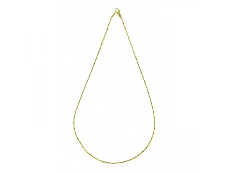Collana Sottile Chimento Tradition Gold Bamboo Classic in Oro Giallo 45 cm