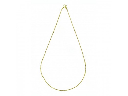 Collana Sottile Chimento Tradition Gold Bamboo Classic in Oro Giallo 45 cm