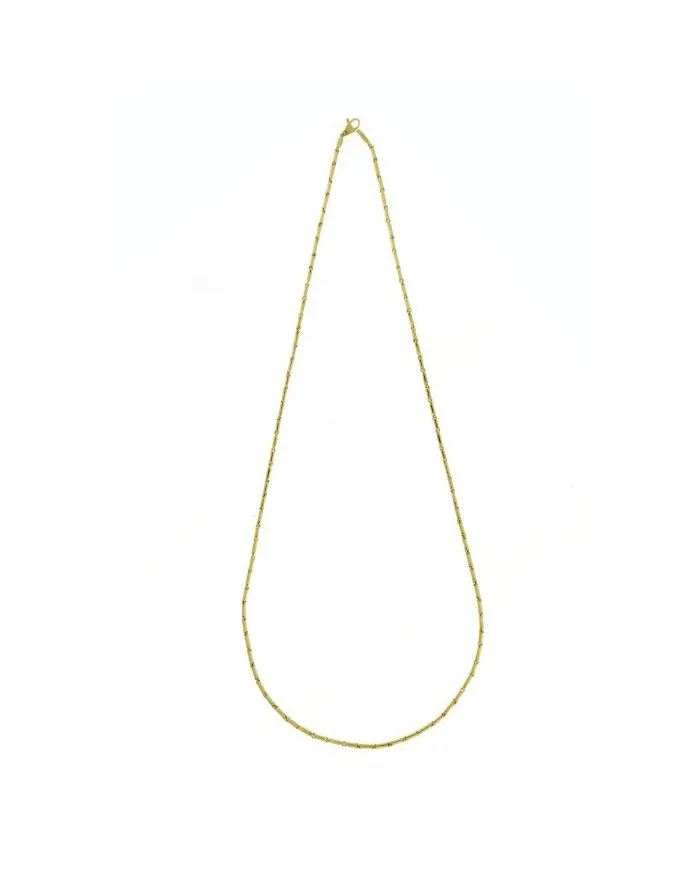 Chimento Tradition Gold Bamboo Classic Necklace in Yellow Gold 50 cm