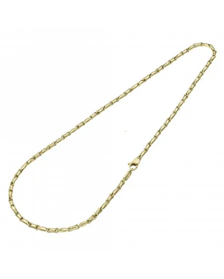 Collier Chimento Tradition Gold Bamboo Classic Medium en or jaune 50 cm