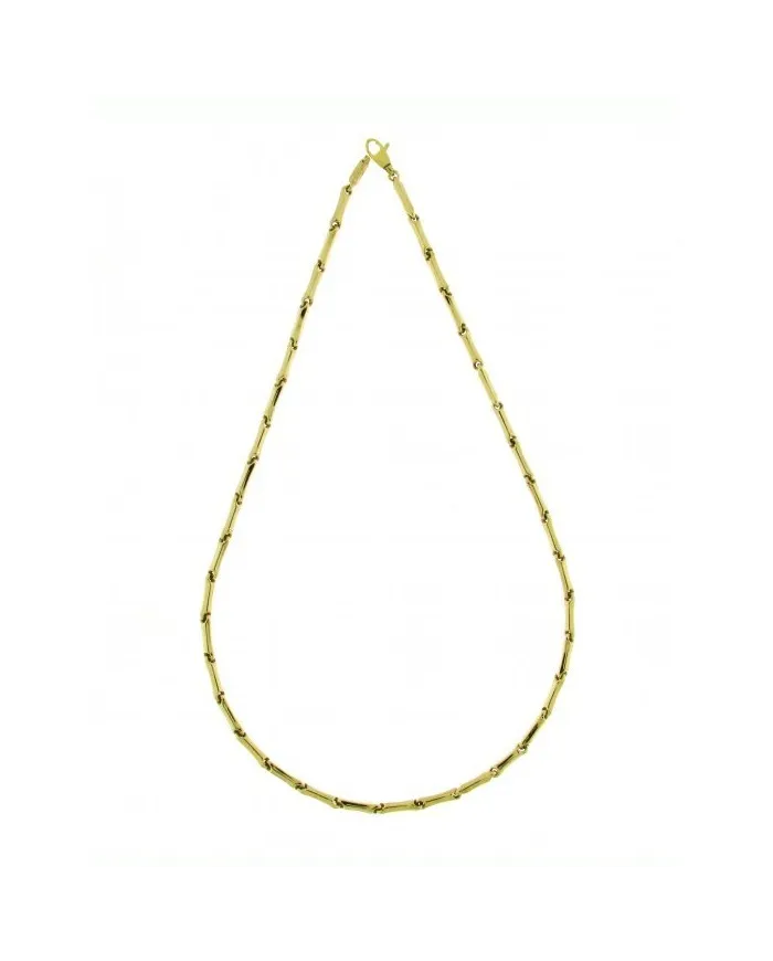 Chimento Tradition Gold Bamboo Classic Medium Necklace in Yellow Gold 50 cm