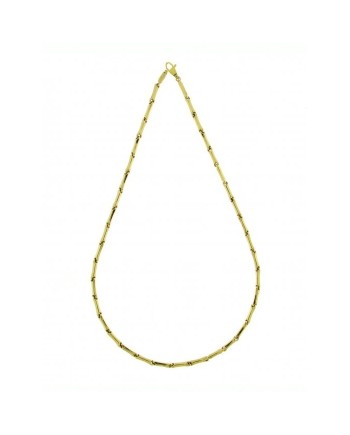 Collana Media Chimento Tradition Gold Bamboo Classic in Oro Giallo 50 cm