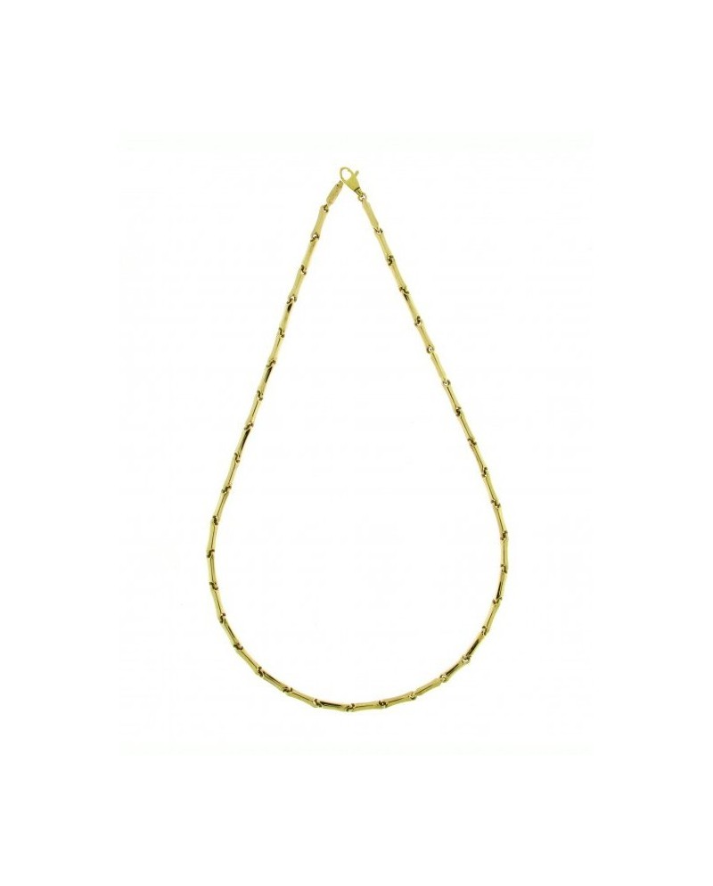 Collana Media Chimento Tradition Gold Bamboo Classic in Oro Giallo 50 cm