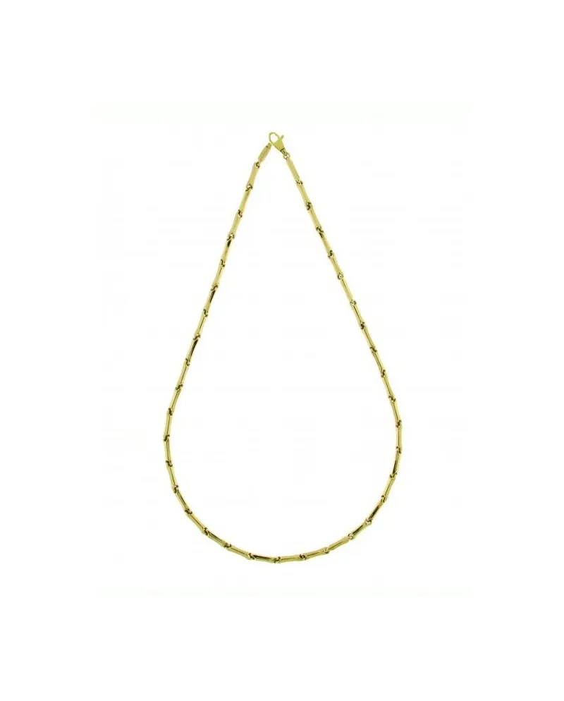 Collana Media Chimento Tradition Gold Bamboo Classic in Oro Giallo 50 cm