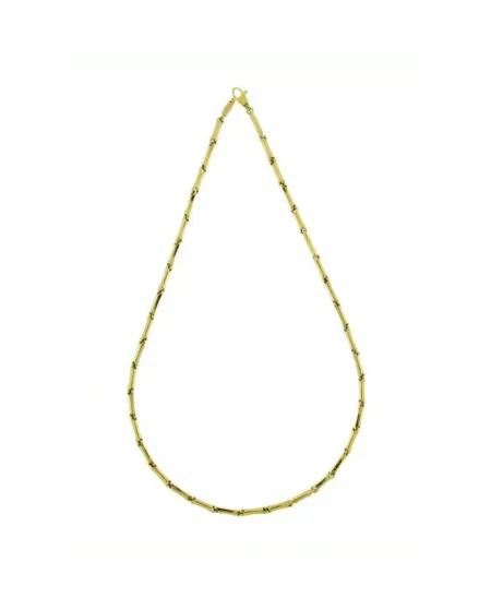 Chimento Tradition Gold Bamboo Classic Medium Necklace in Yellow Gold 50 cm