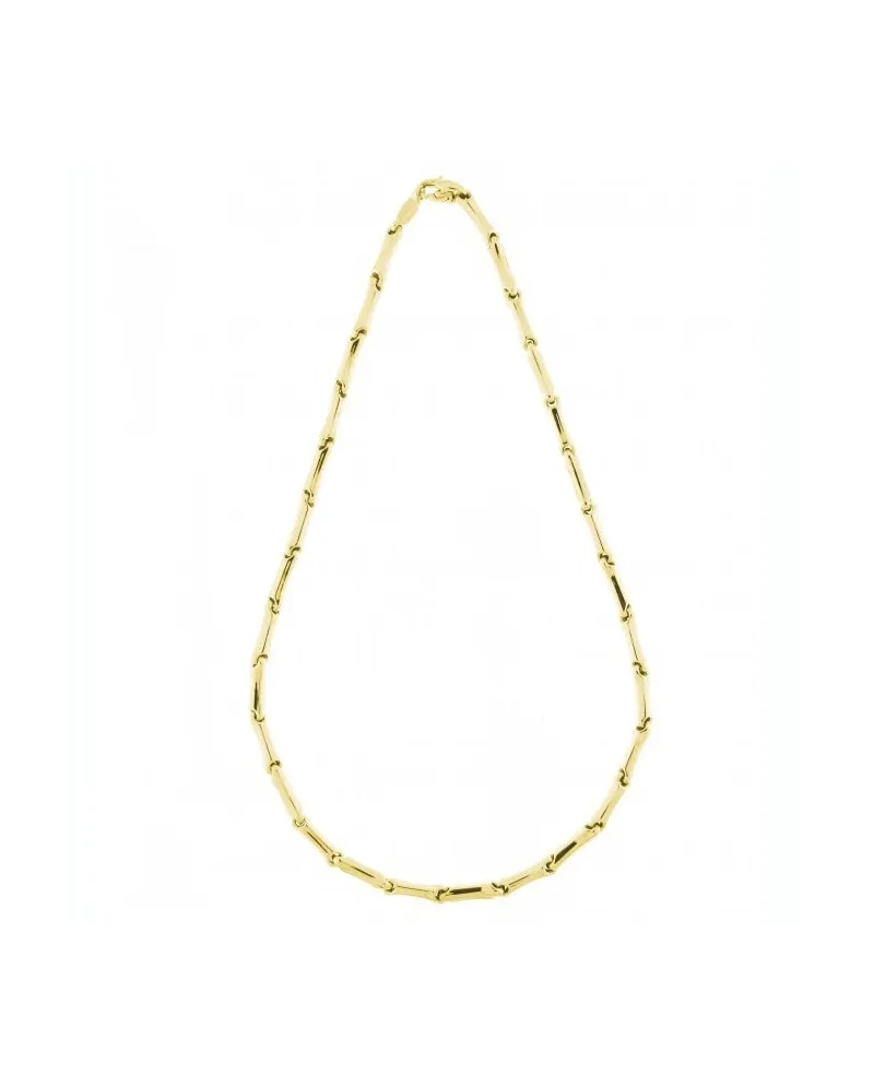 Collana Media Chimento Tradition Gold Bamboo Classic in Oro Giallo 45 cm