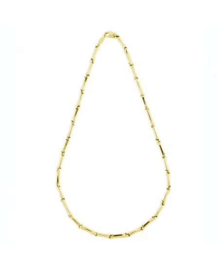 Collana Media Chimento Tradition Gold Bamboo Classic in Oro Giallo 45 cm