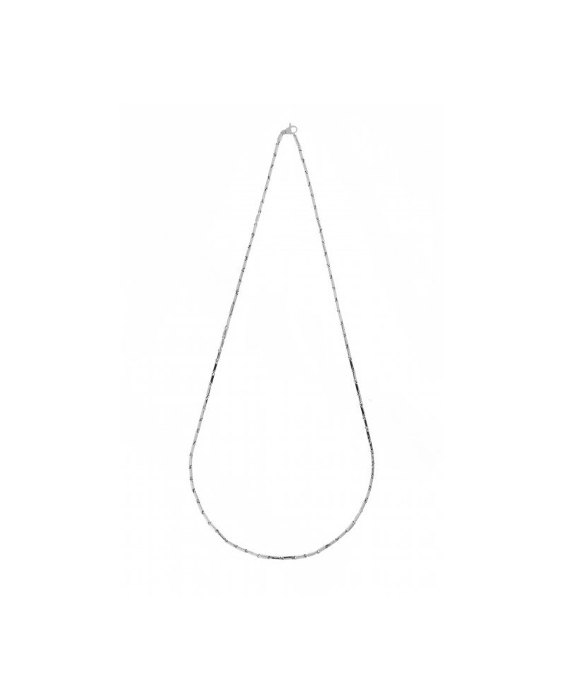 Chimento Tradition Gold Bamboo Classic Necklace in White Gold 50 cm