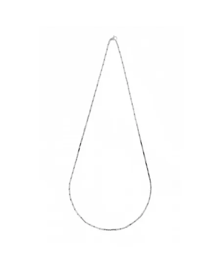 Chimento Tradition Gold Bamboo Classic Necklace in White Gold 50 cm
