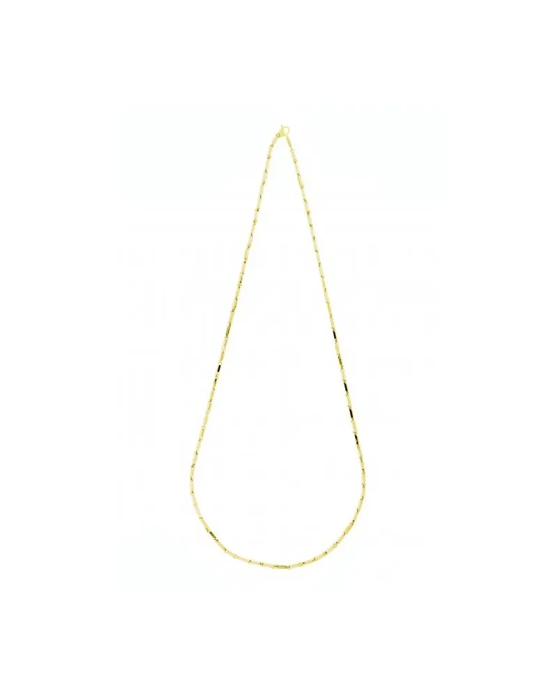 Chimento Tradition Gold Bamboo Collier Classique en Or Jaune 50 cm