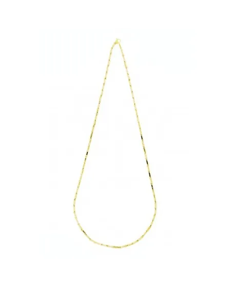 Chimento Tradition Gold Bamboo Collier Classique en Or Jaune 50 cm