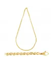 Chimento Tradition Gold Necklace with Yellow Gold Accents and 45 cm Marine Chain