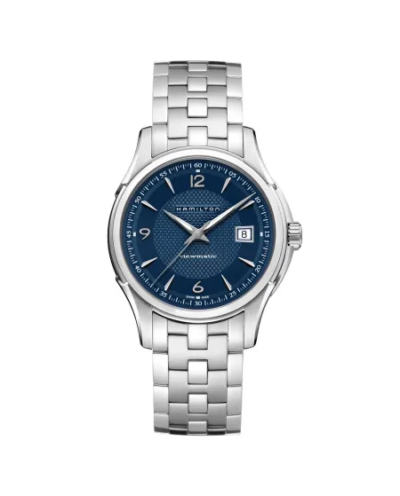 Hamilton Jazzmaster Viewmatic Auto Watch with Blue Dial and Steel Strap