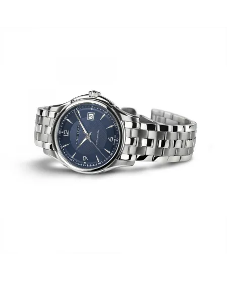 Orologio Hamilton Jazzmaster Viewmatic Auto con Quadrante Blu e Cinturino in Acciaio