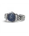Montre automatique Hamilton Jazzmaster Viewmatic avec cadran bleu et bracelet en acier